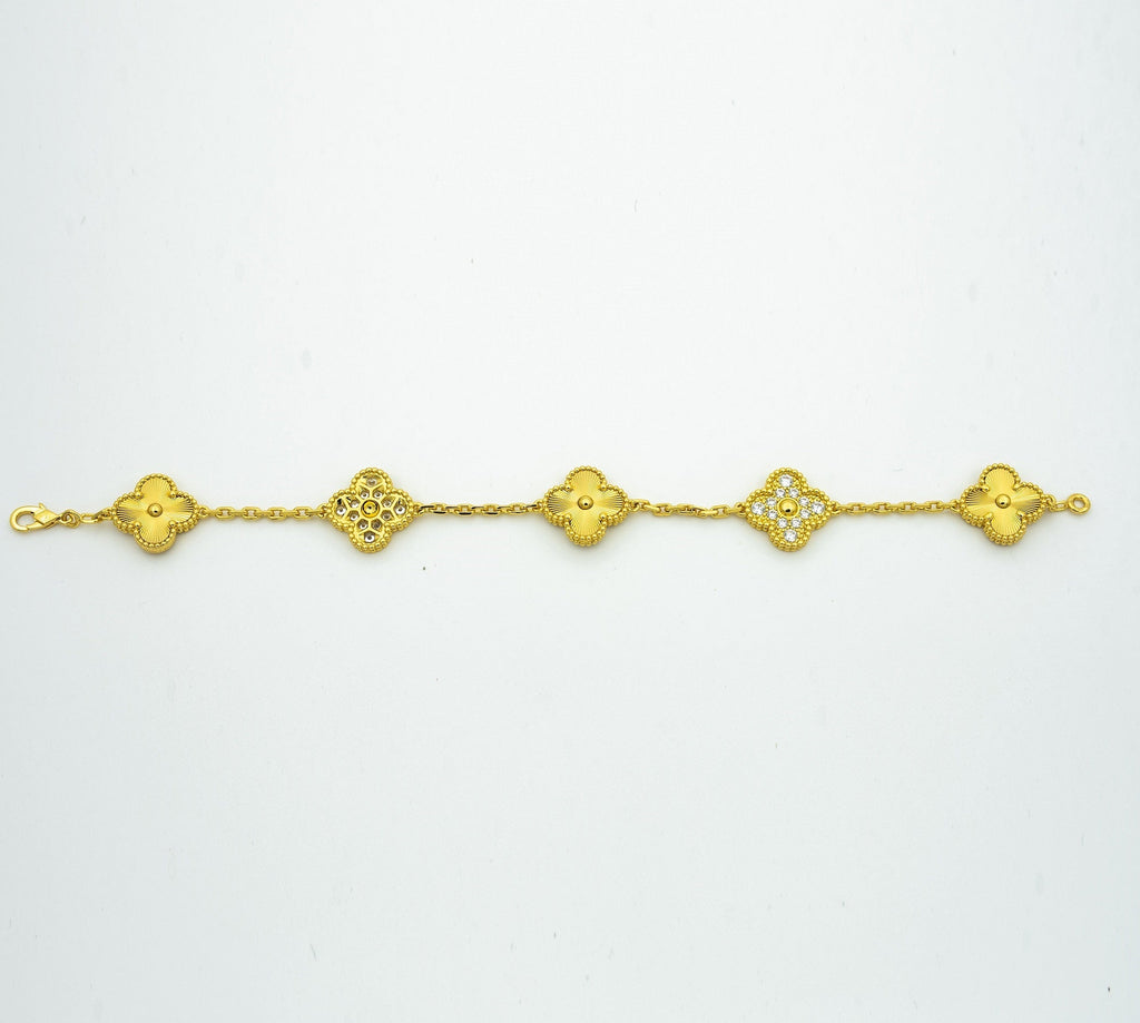 [Miro ]New  CLOVER 5 MOTIF LASER BRACELET COLLECTION