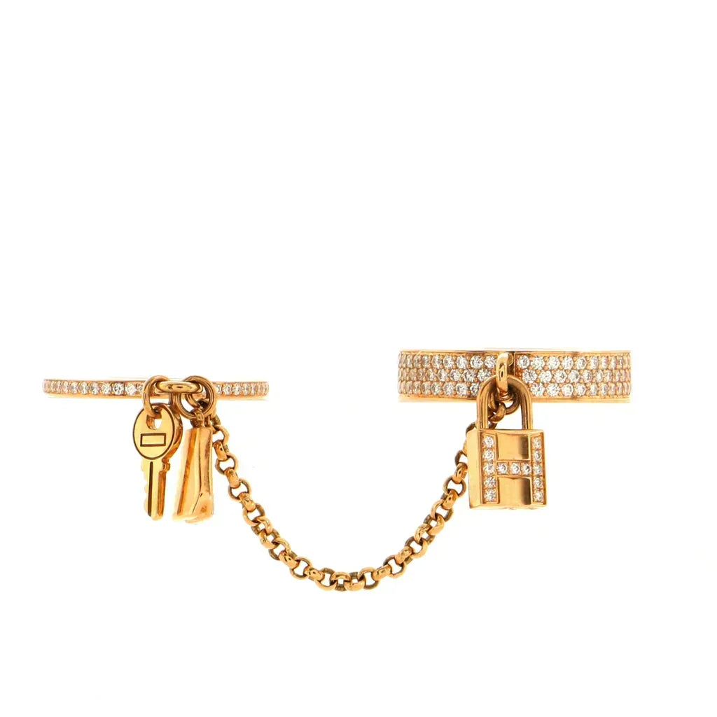 Miro HM KELLY CLOCHETTE DOUBLE RING IN  WITH DIAMONDS