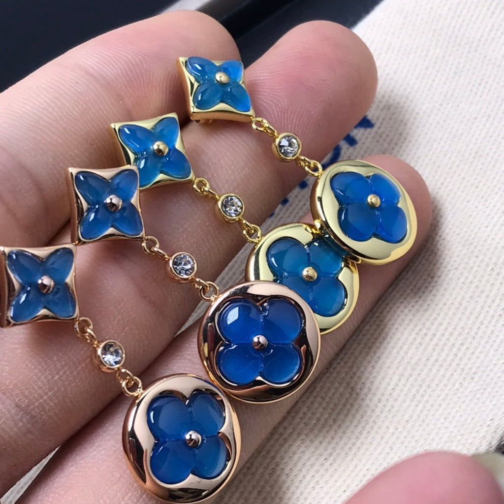 Miro STAR AND SUN AGATE DIAMOND EARRINGS