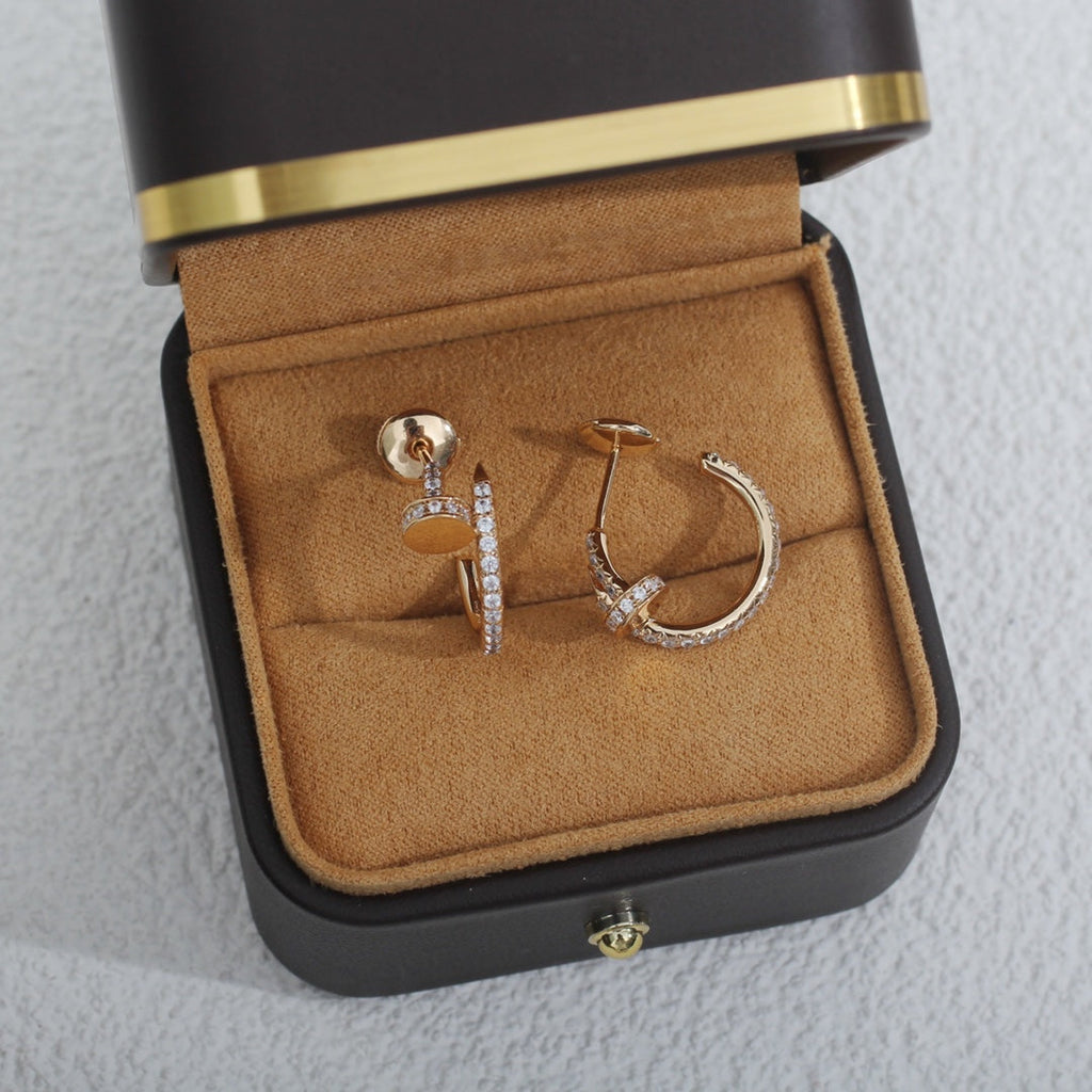 Miro JUSTE EARRINGS 12.75MM PINK GOLD DIAMOND