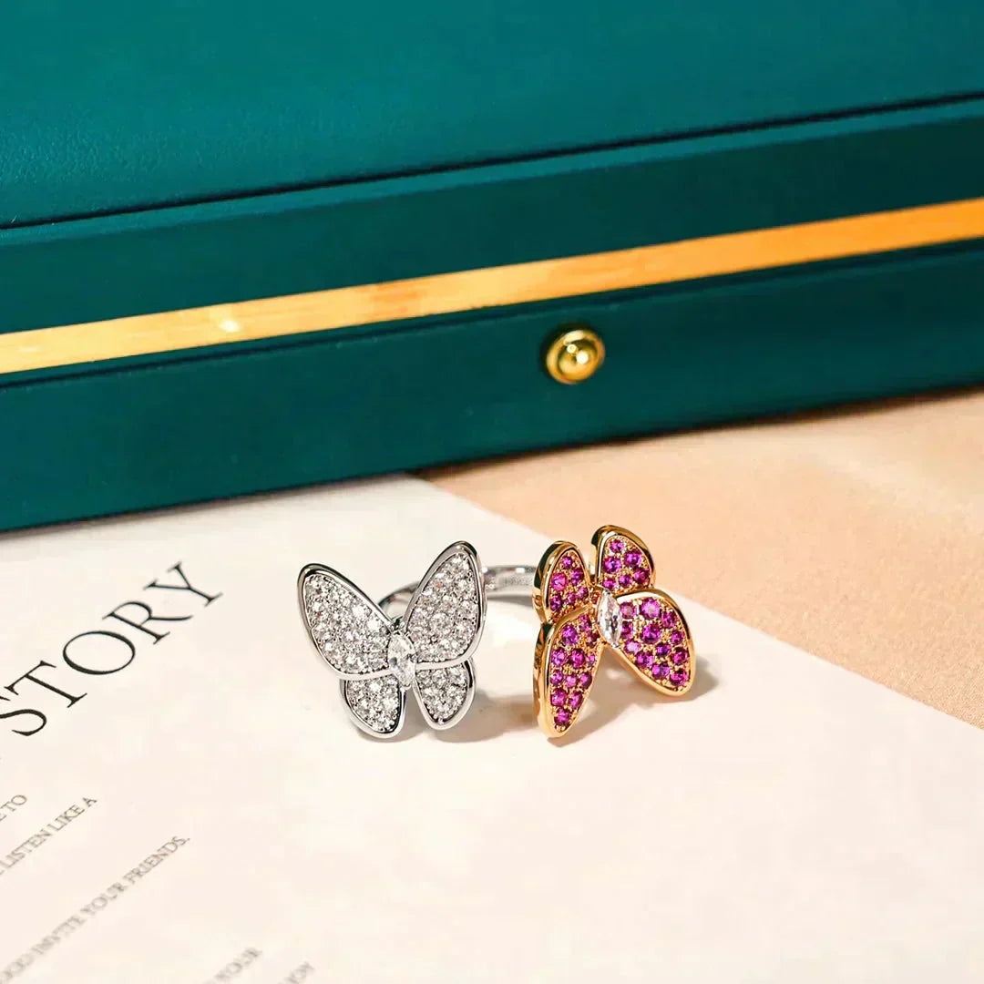 Miro TWIN BUTTERFLY DIAMOND RING