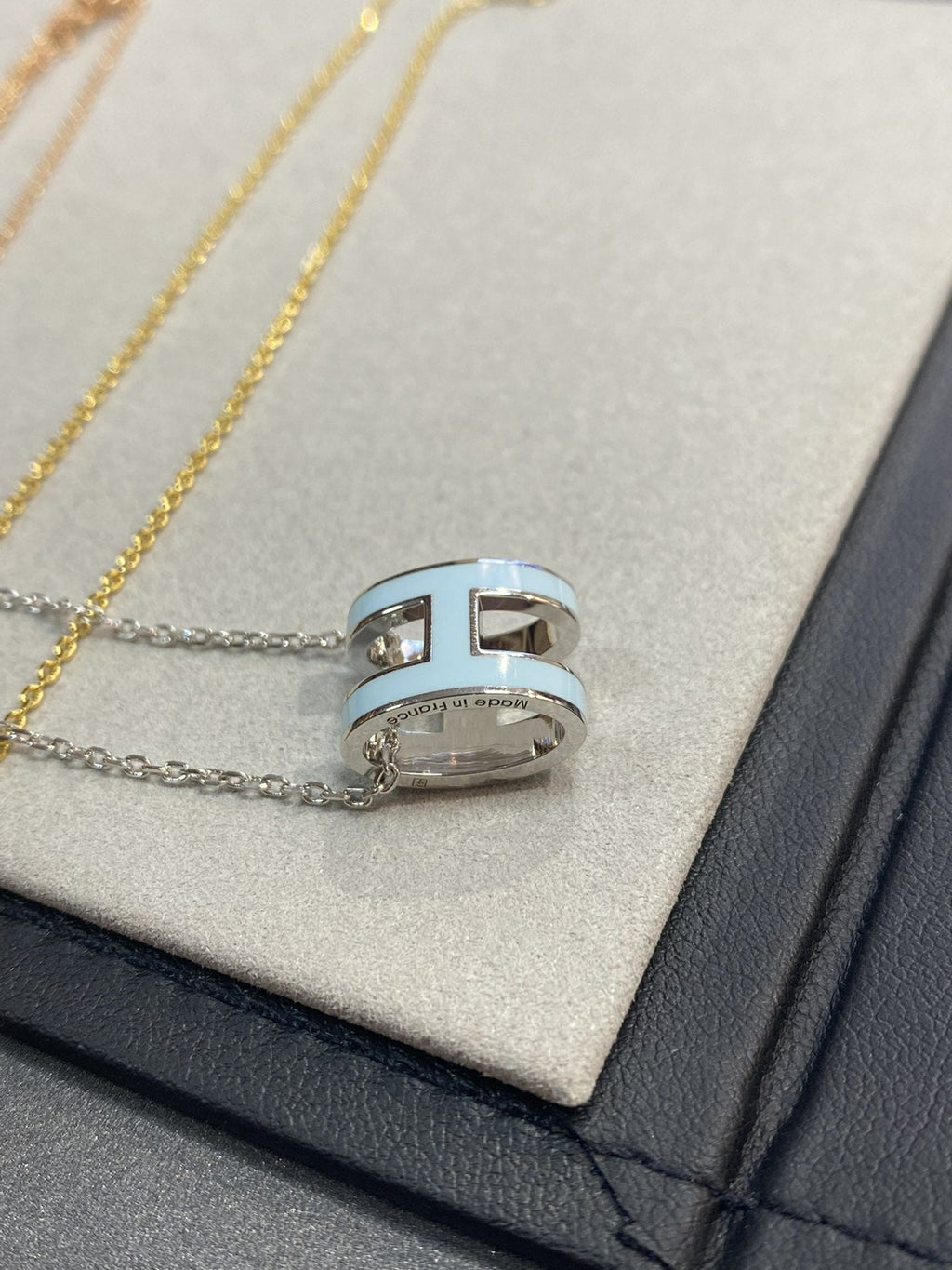 Miro POP H LIGHT BLUE NECKLACE