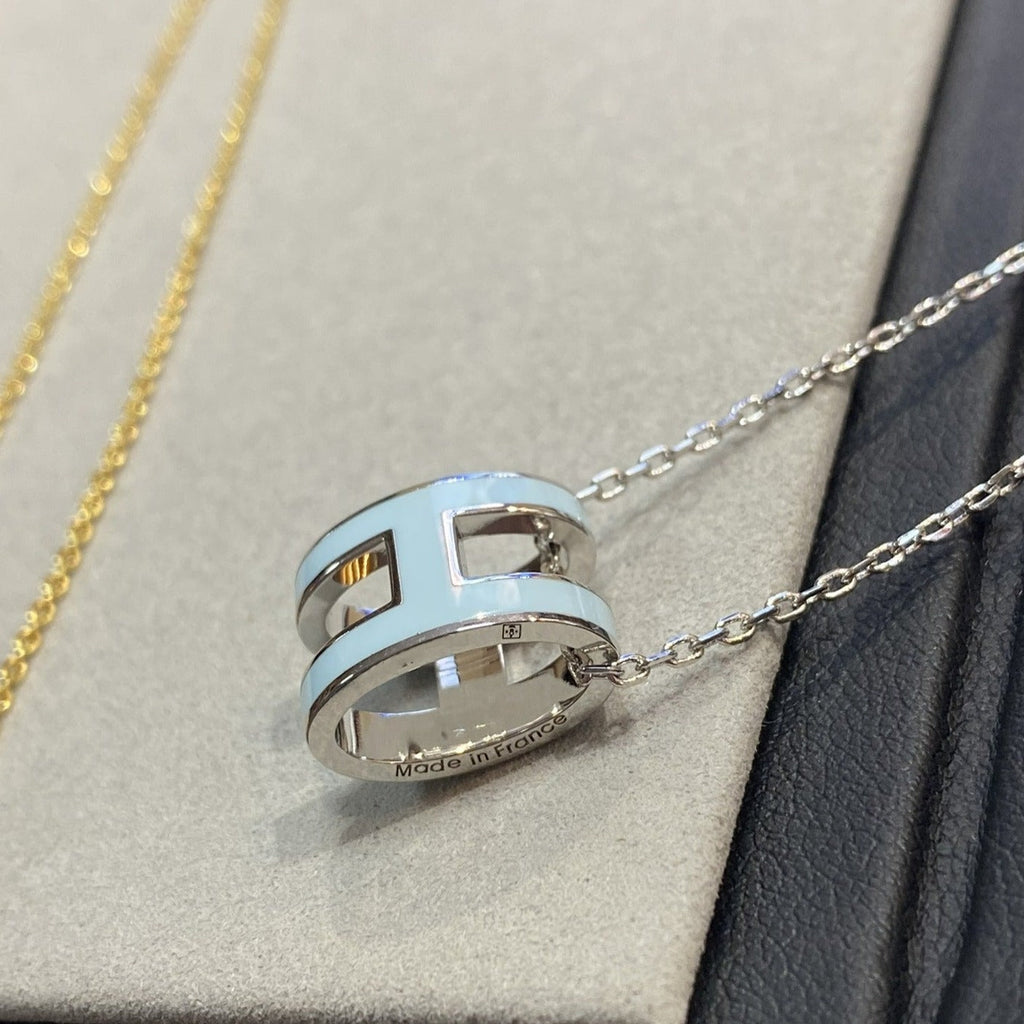 Miro POP H LIGHT BLUE NECKLACE
