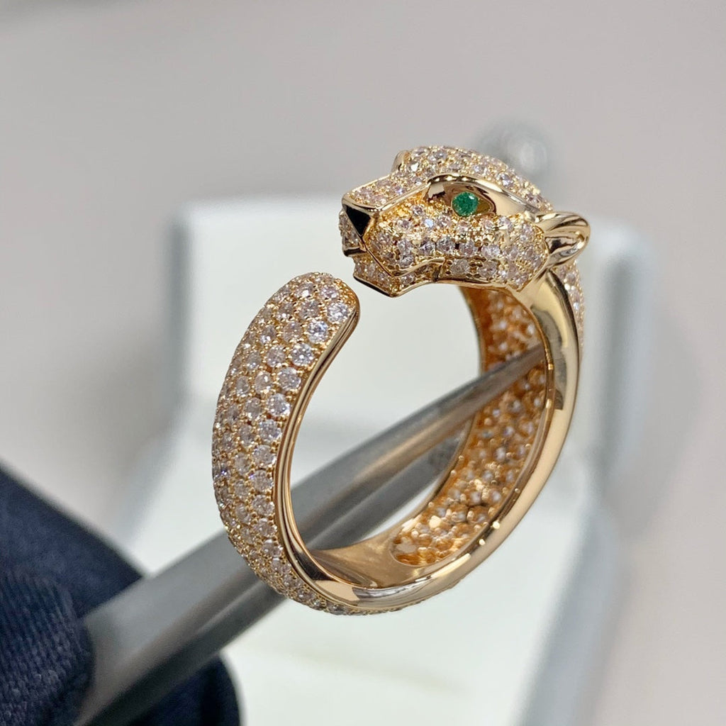 Miro PANTHERE PINK GOLD DIAMOND RING