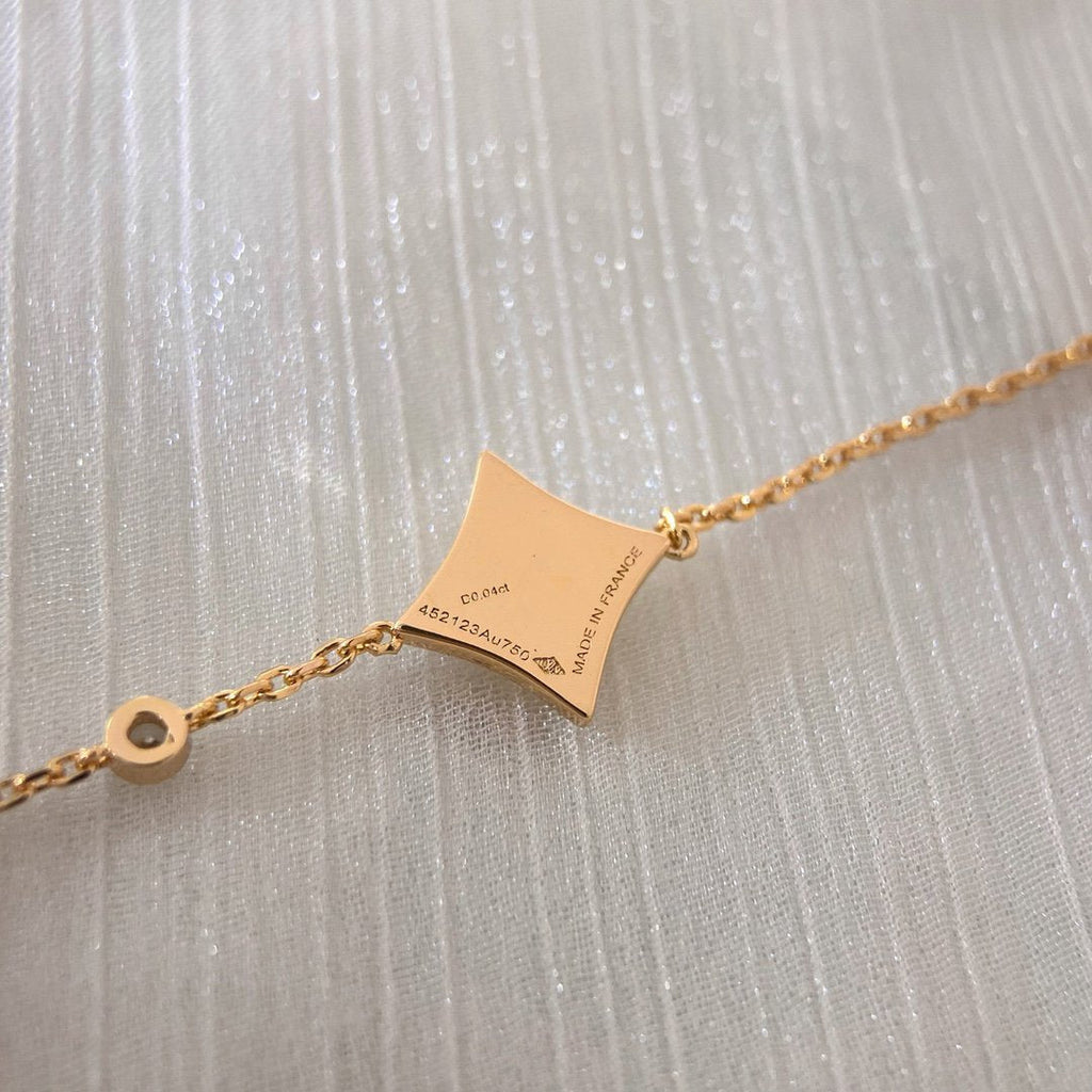Miro COLOR STAR PINK GOLD DIAMOND BRACELET