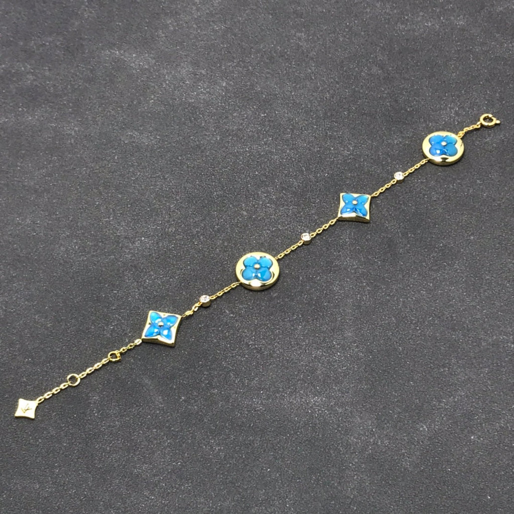 Miro STAR AND SUN TURQUOISE 4 MOTIFS 3 DIAMONDS