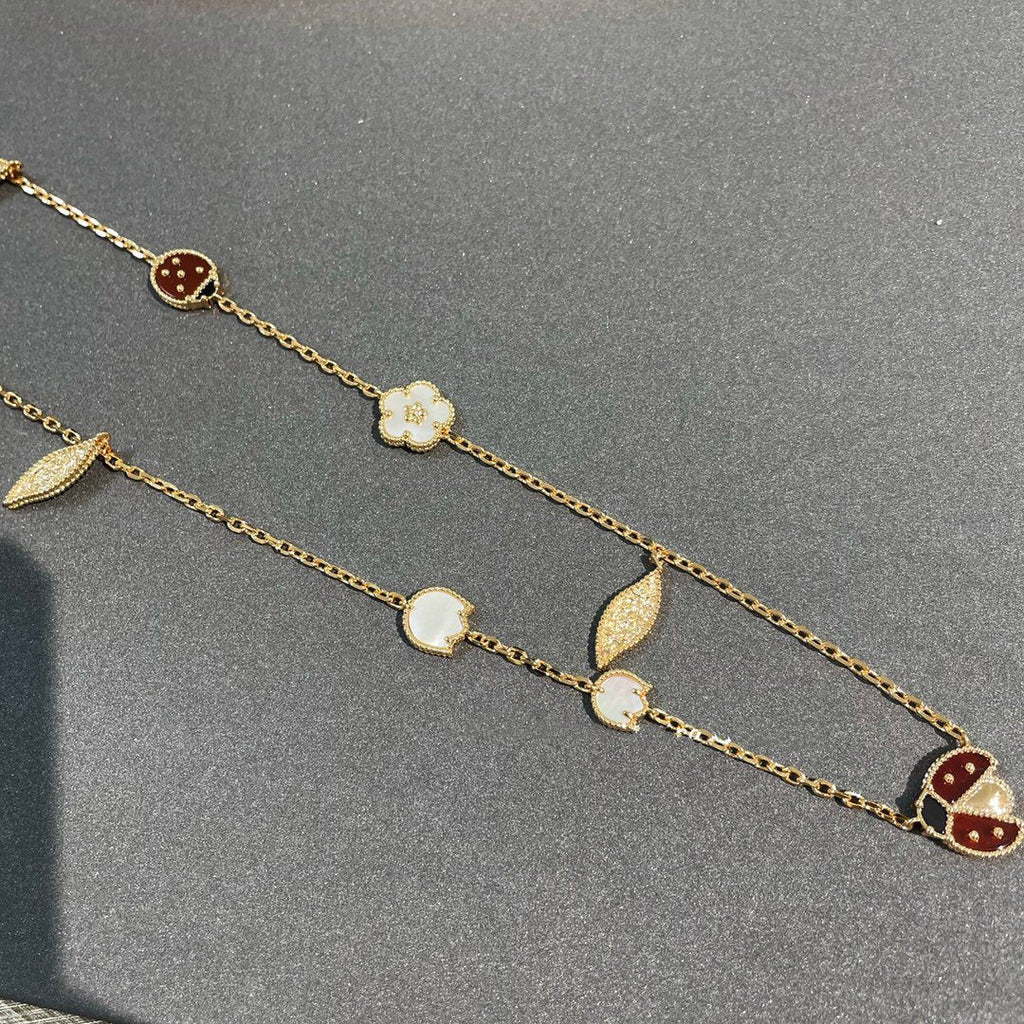 Miro LUCKY SPRING 15 MOTIFS GOLD NECKLACE