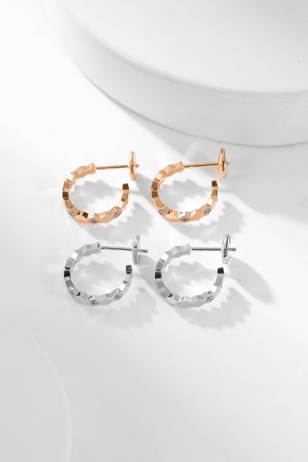 Miro BEE LOVE DIAMOND HOOP EARRINGS