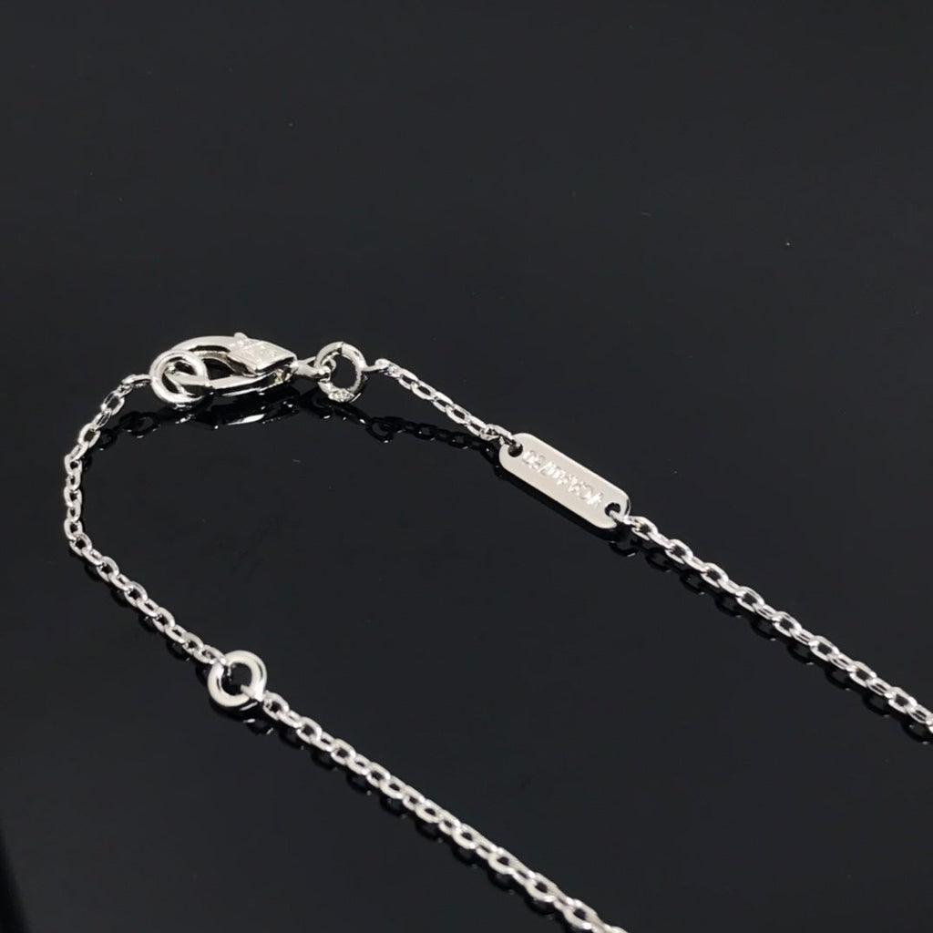 Miro CLOVER PIETERSITE SILVER LONG NECKLACE