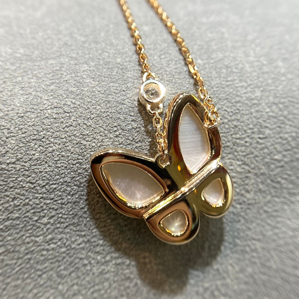 Miro BUTTERFLY MOP DIAMOND NECKLACE