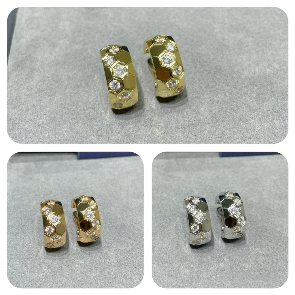 Miro BEE LOVE DIAMOND HOOP EARRINGS