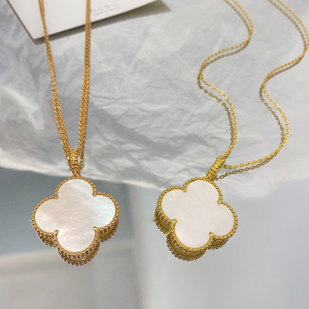 Miro CLOVER 25MM MOP LARGE PENDANT NECKLACE
