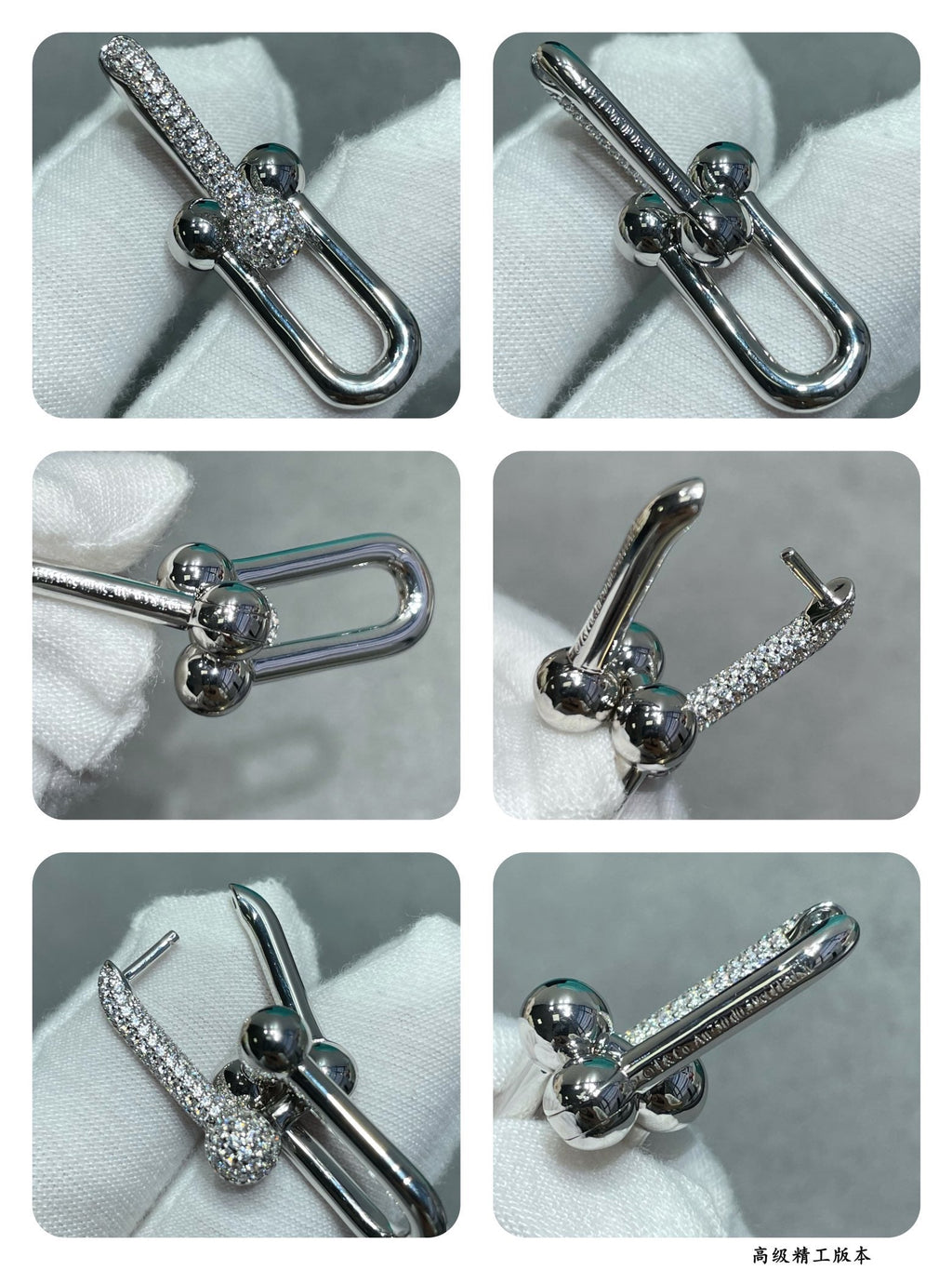 [Miro ] TF U-shaped diamond earrings