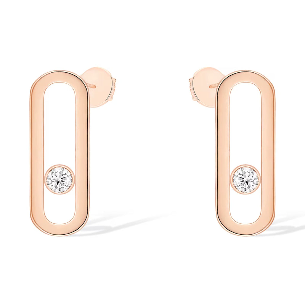 [Miro ]MOVE UNO SMALL 1 DIAMOND EARRINGS