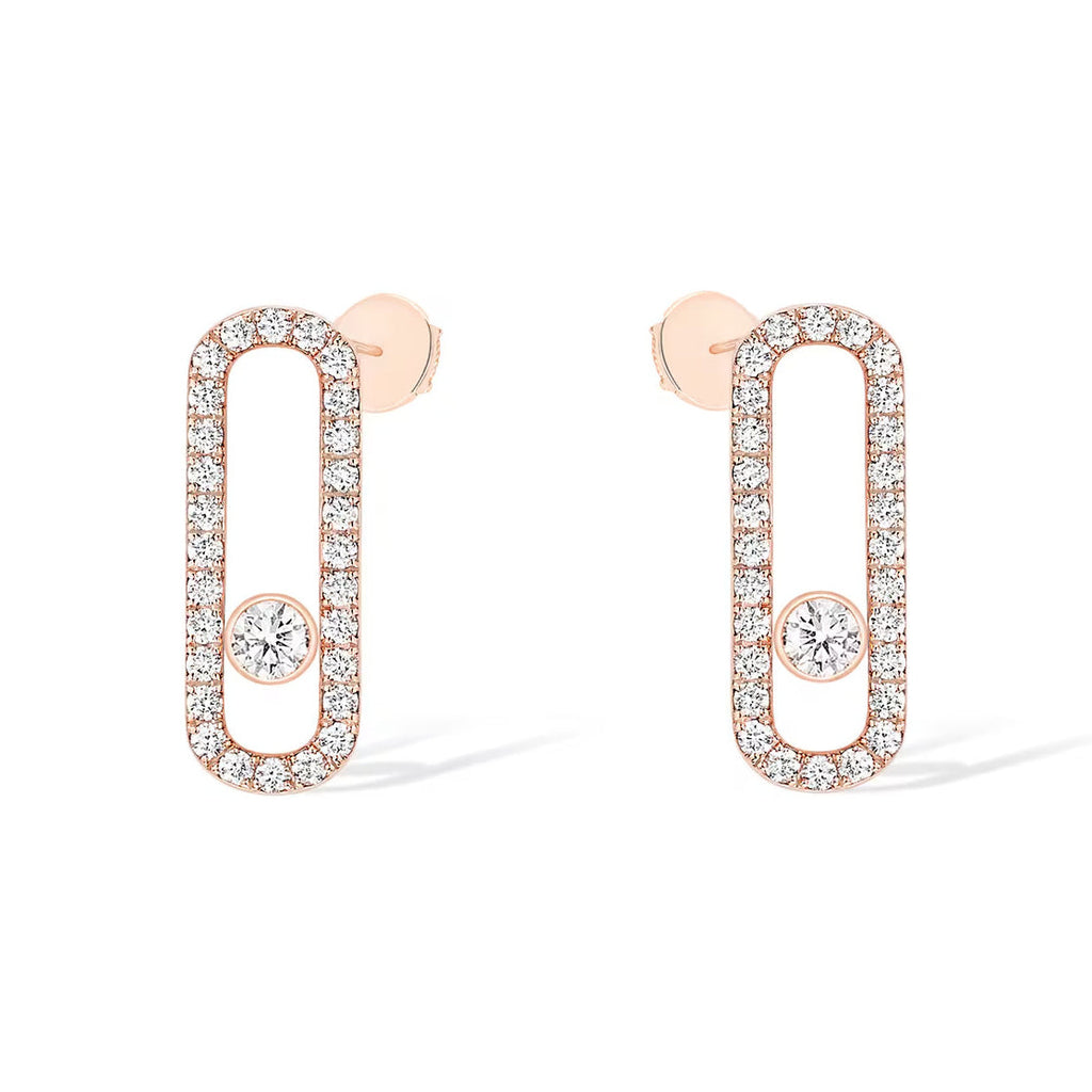 [Miro ]MOVE UNO STUD DIAMOND PAVED EARRINGS