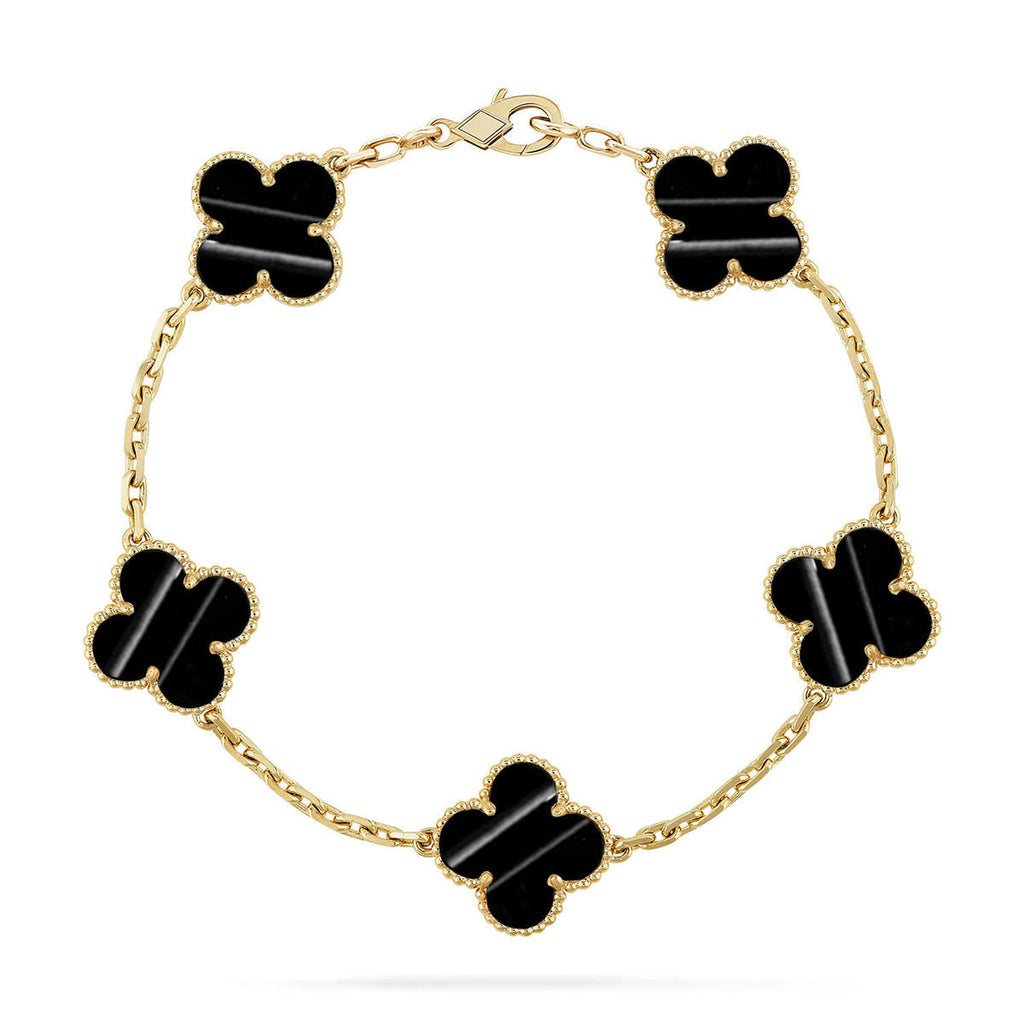[Miro ]New  CLOVER 5 MOTIF PULSAR STONE BRACELET COLLECTION