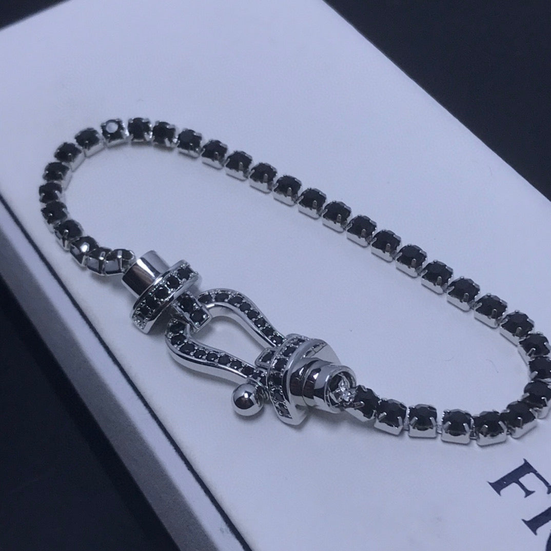 Miro FORCE ラージ ホースシュー フルダイヤモンド テニスブレスレット