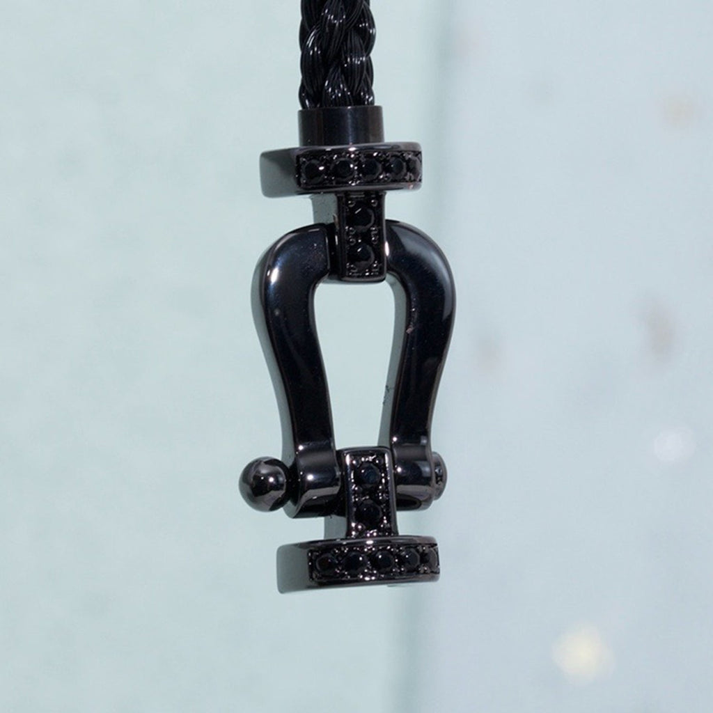 Miro FORCE LARGE SERIES HORSESHOE BLACK SAMURAI BRACELET