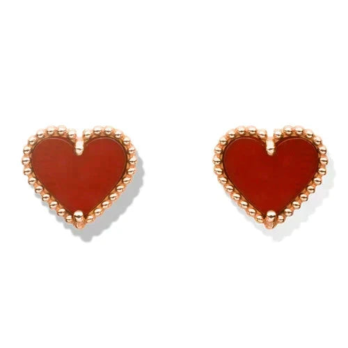 Miro HEART CARNELIAN スタッドピアス