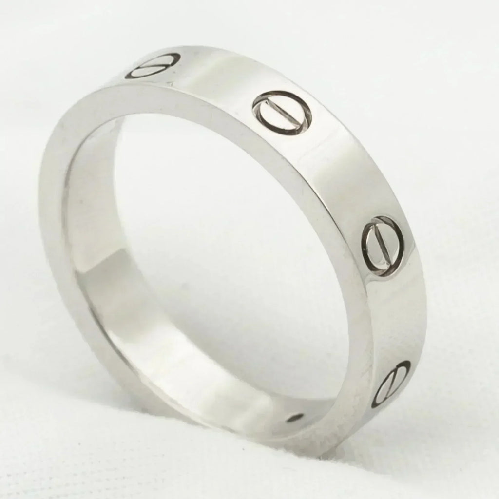 Miro LOVE RING 4MM 1 DIAMOND SILVER