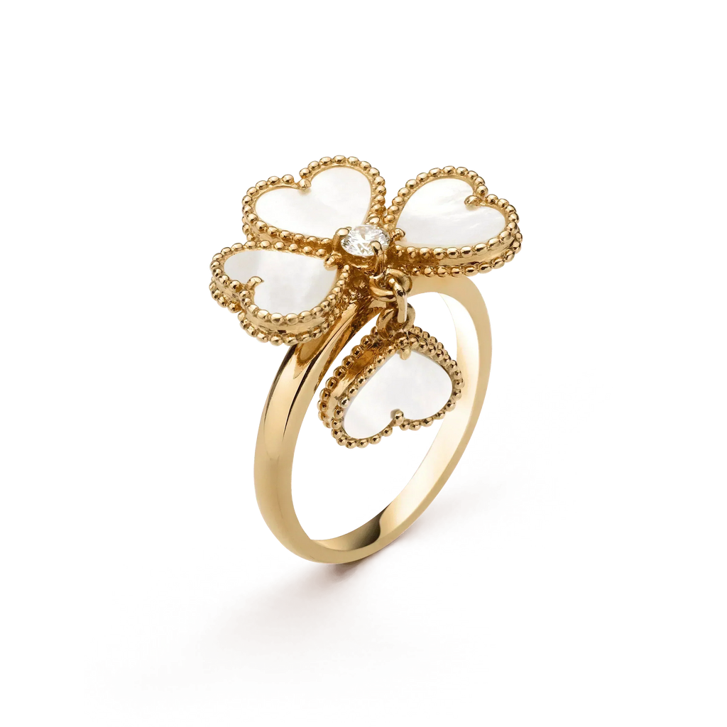 Miro SWEET CLOVER WHITE MOP RING