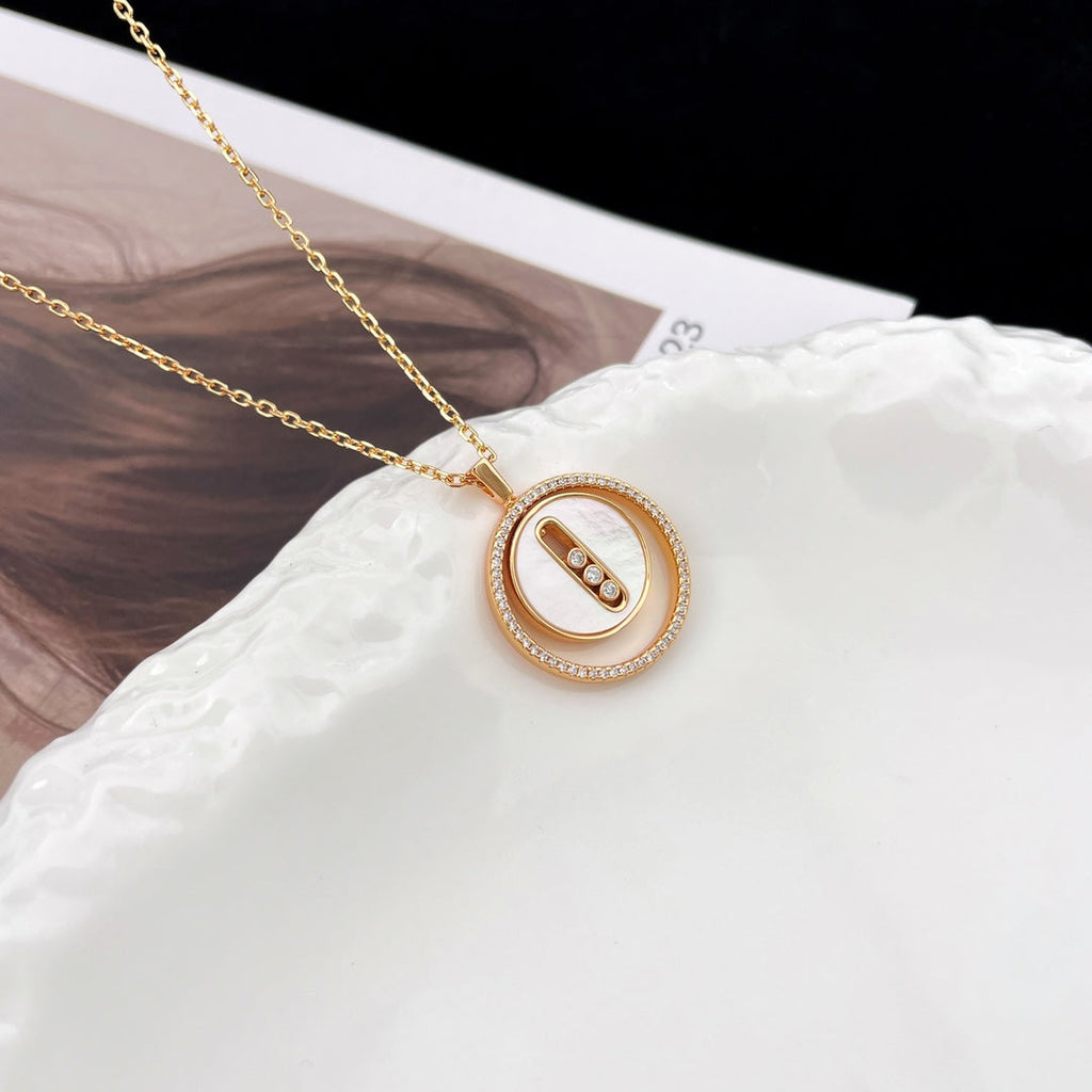 [Miro ]Miro  MOVE MM NACRE BLANCHE DIAMOND NECKLACE