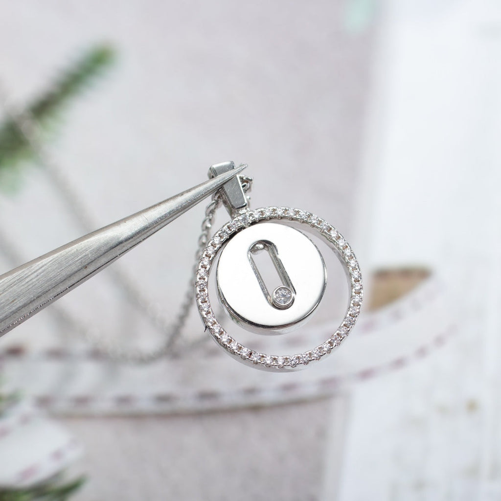 [Miro ]Miro  MOVE PM NECKLACE SILVER DIAMOND