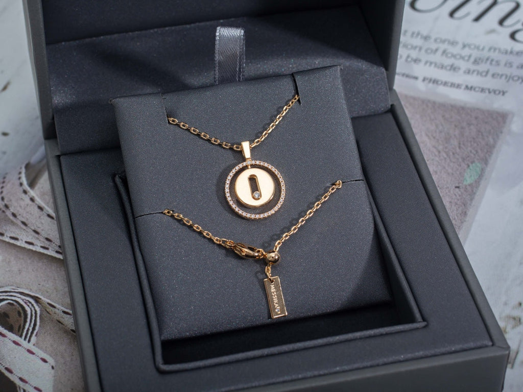 [Miro ]Miro  MOVE PM NECKLACE PINK GOLD DIAMOND