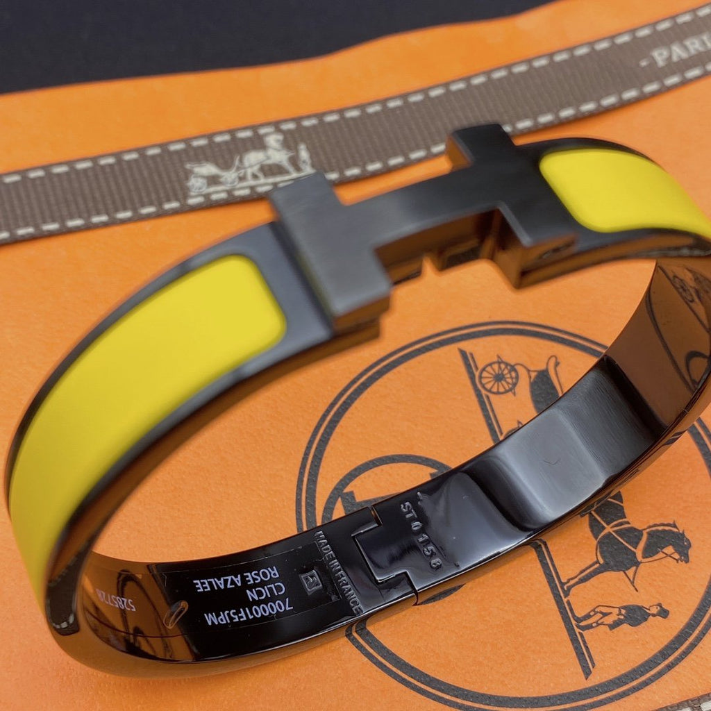 Miro CLIC HM SO BLACK YELLOW BRACELET