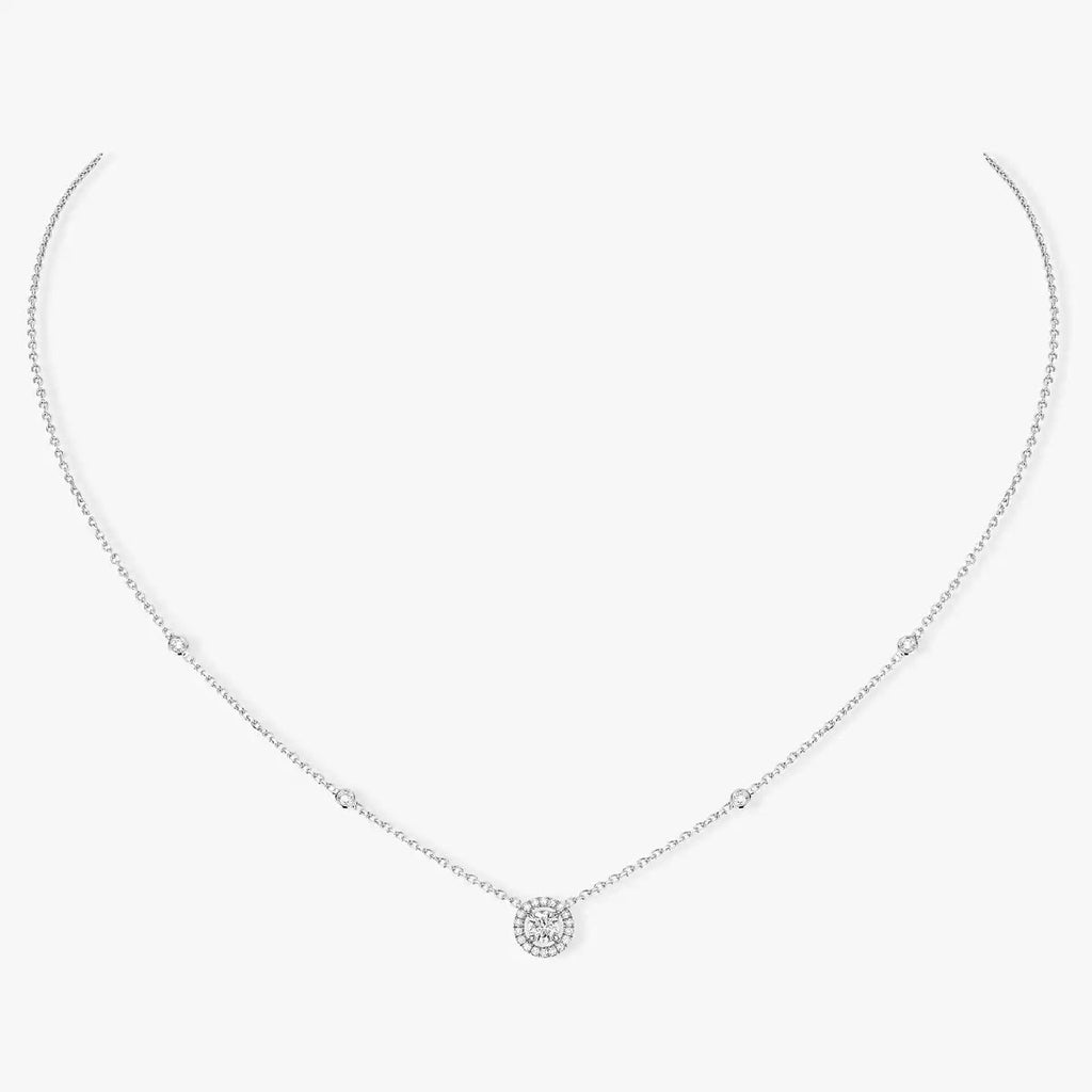 [Miro ]Diamond Necklace 0,20ct Brilliant Shape Joy