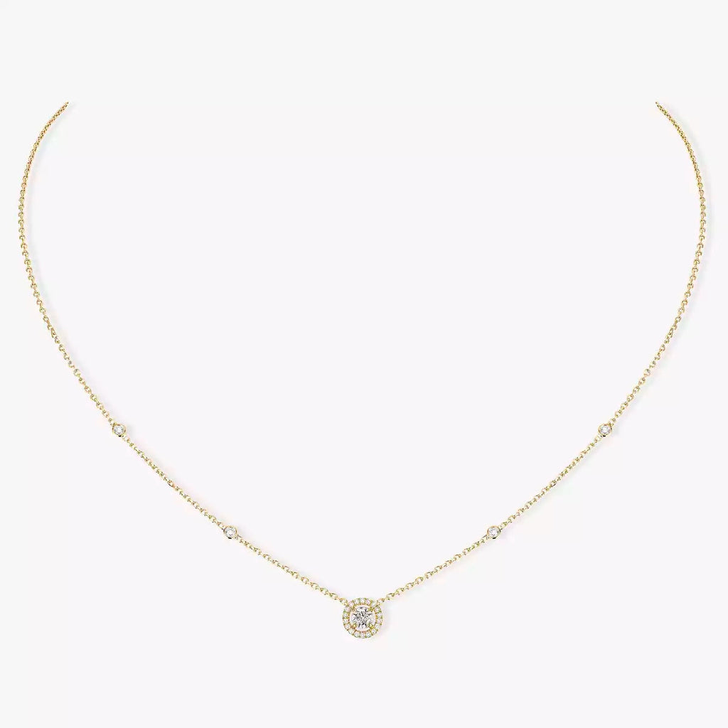 [Miro ]Diamond Necklace 0,20ct Brilliant Shape Joy