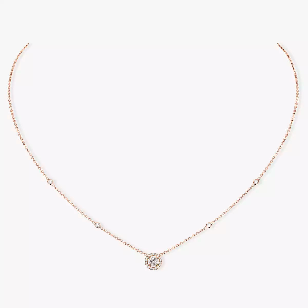 [Miro ]Diamond Necklace 0,20ct Brilliant Shape Joy