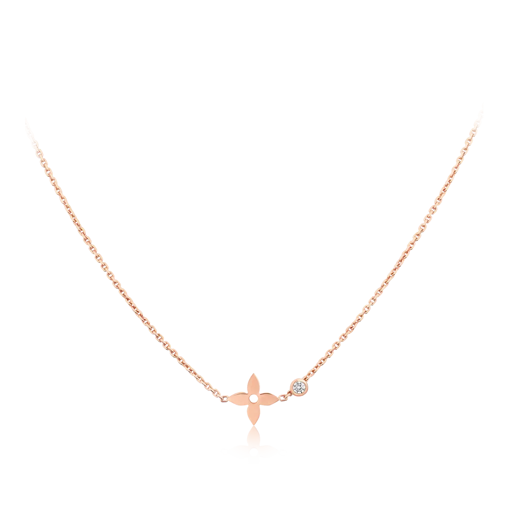 Miro BLOSSOM PENDANT PINK GOLD AND DIAMOND