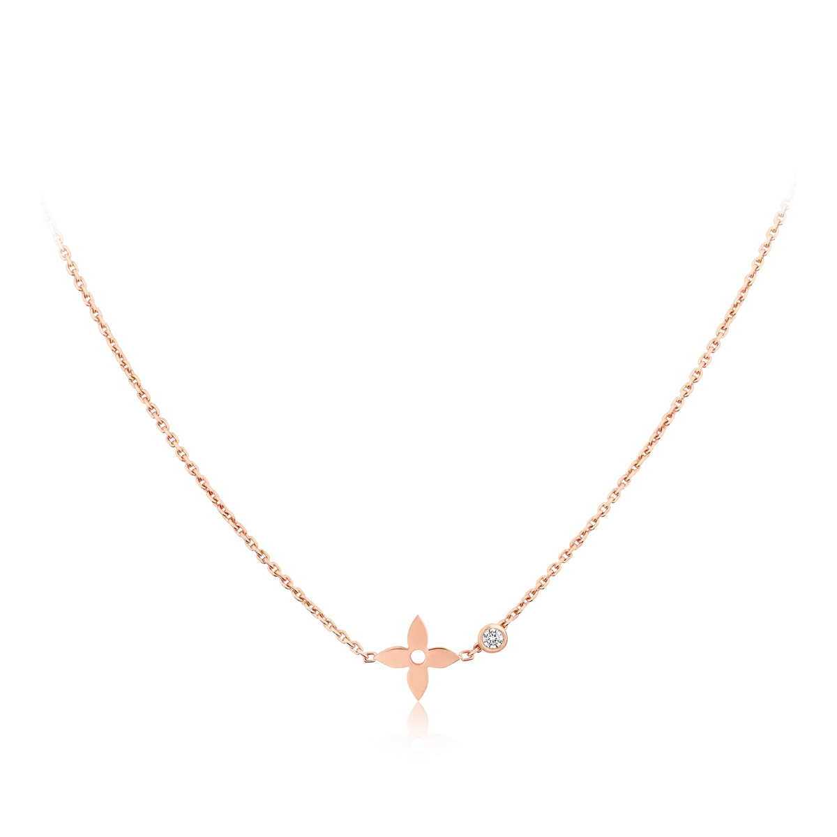 Miro BLOSSOM PENDANT PINK GOLD AND DIAMOND