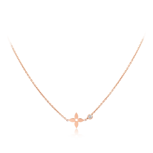 Miro BLOSSOM PENDANT PINK GOLD AND DIAMOND