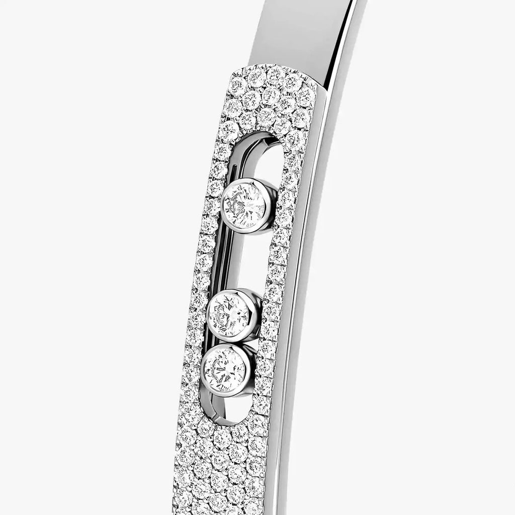 [Miro ]Move Noa Rose Gold Pavé Diamond Bangle Bracelet