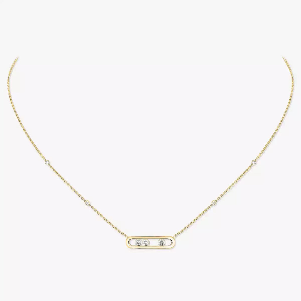 [Miro ] Baby Move Gold Diamond Necklace