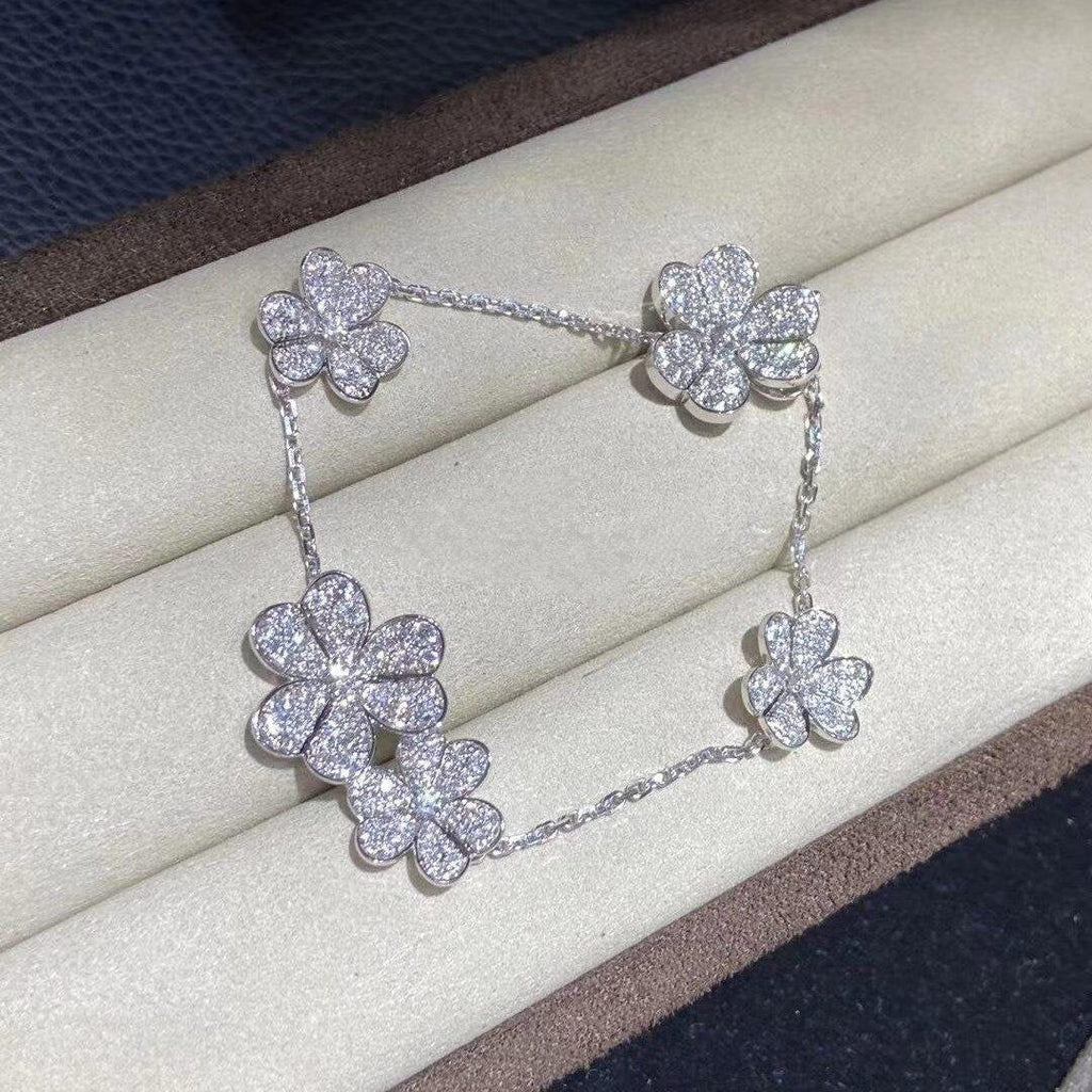 Miro FRIVOLE SILVER 5 FLOWERS BRACELET