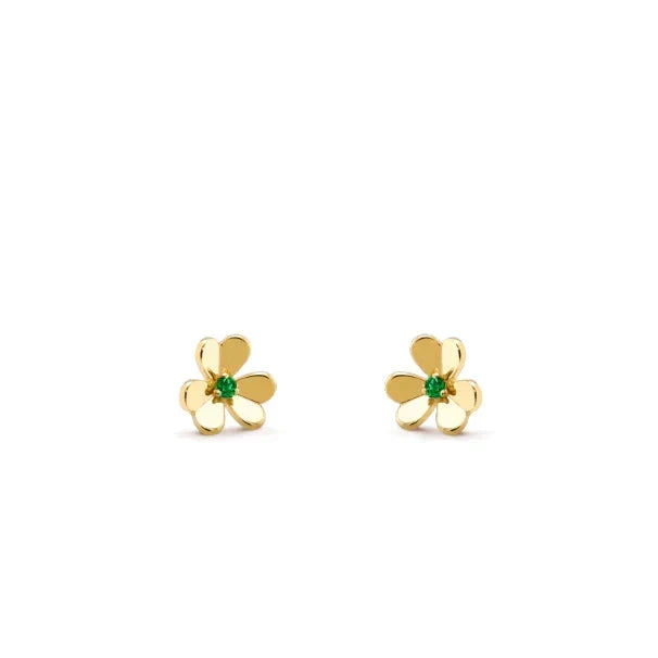 Miro FRIVOLE  FLOWER MALACHITE EARRINGS
