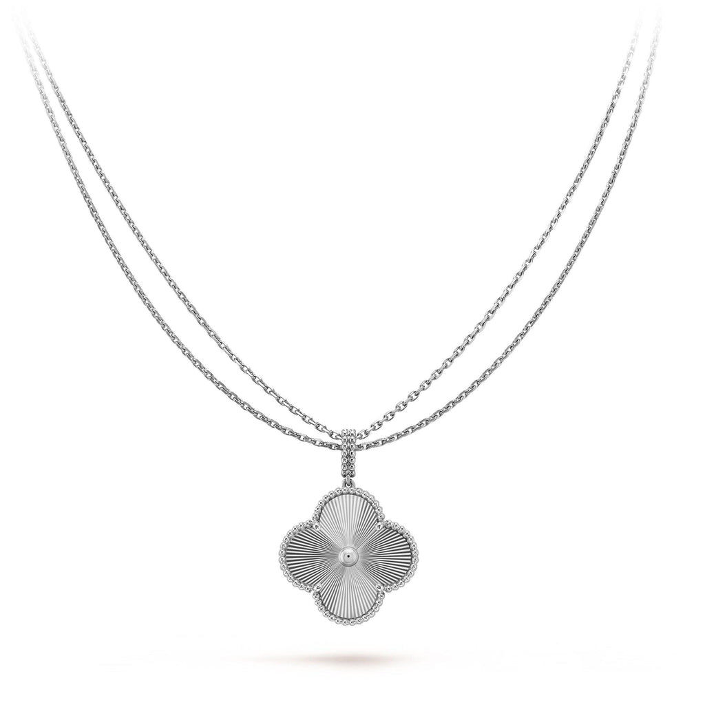 Miro CLOVER 25MM SILVER BIG CLOVER NECKLACE