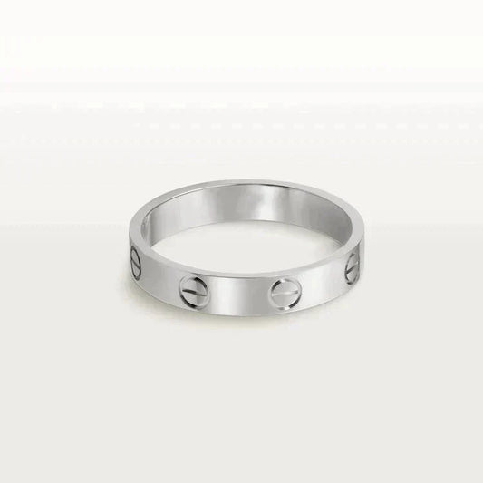 Miro ラブ リング 4MM 1 ダイヤモンド シルバー